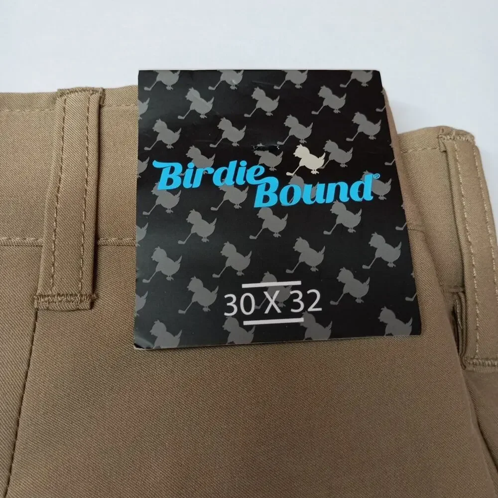 Birdie Bound Golf Pants Men's Size 30x32 Khaki Flex Straight‎
